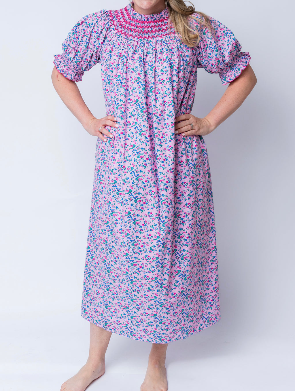Matching Mama Pink Petal Dress
