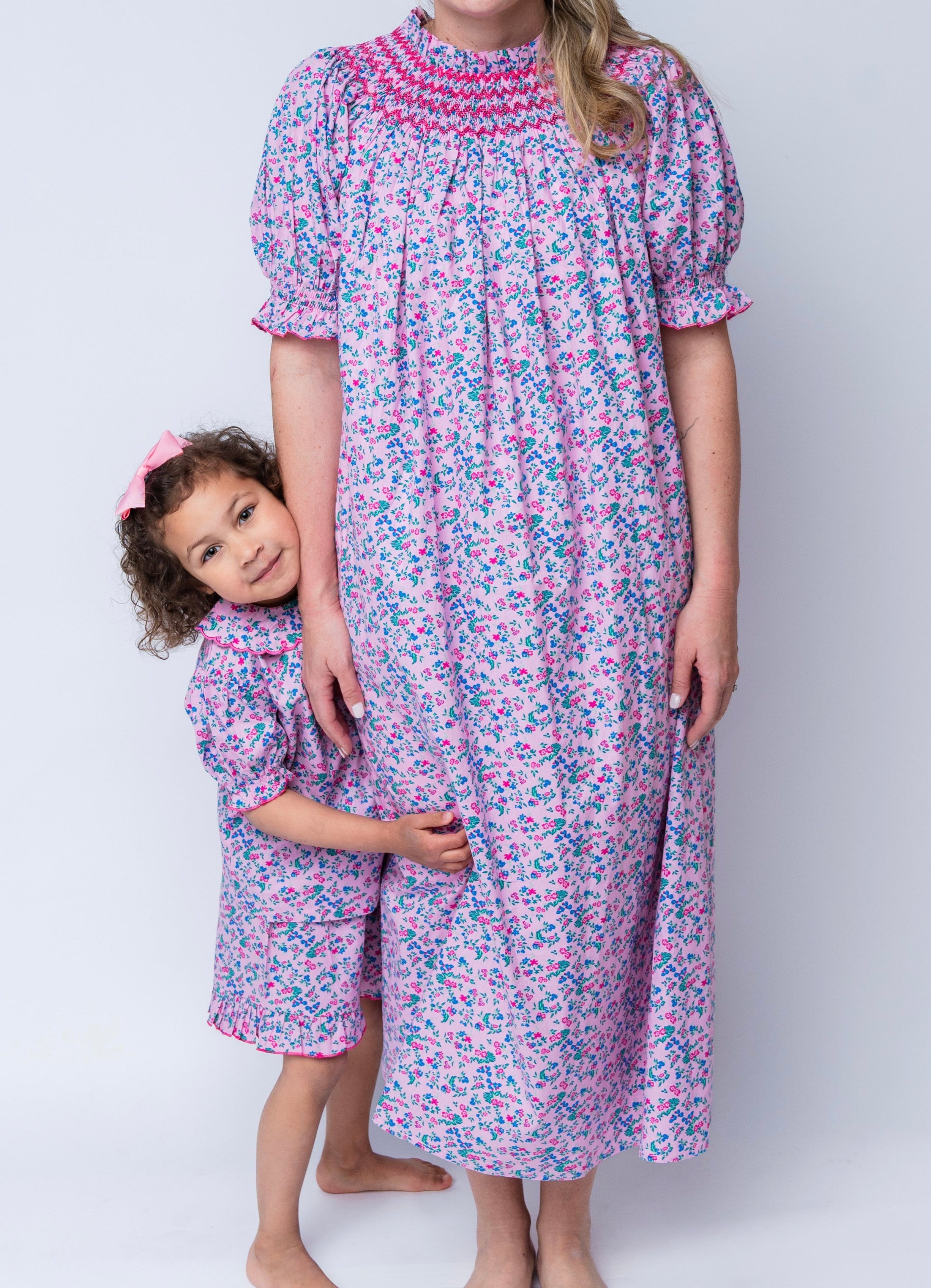 Matching Mama Pink Petal Dress