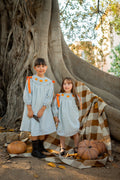 Pumpkin Spice Gingham Dress