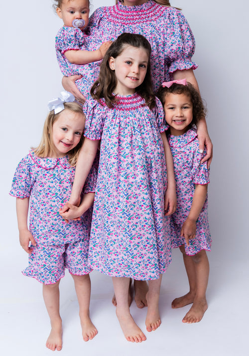 Matching Mama Pink Petal Dress
