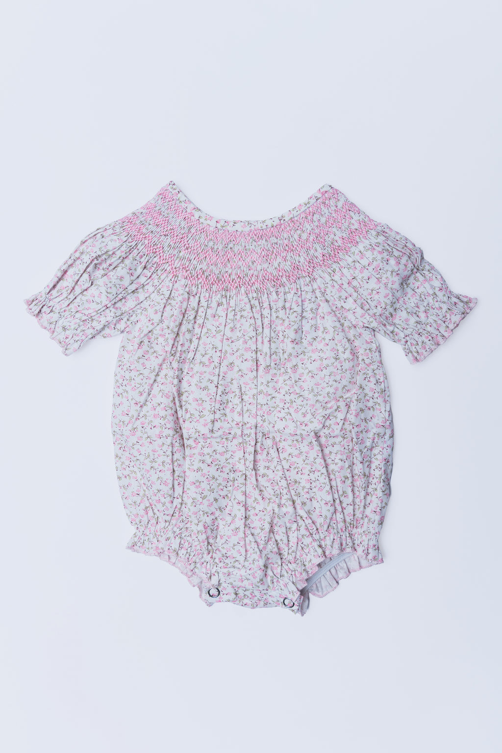English Rose Smocked Romper
