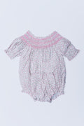 English Rose Smocked Romper