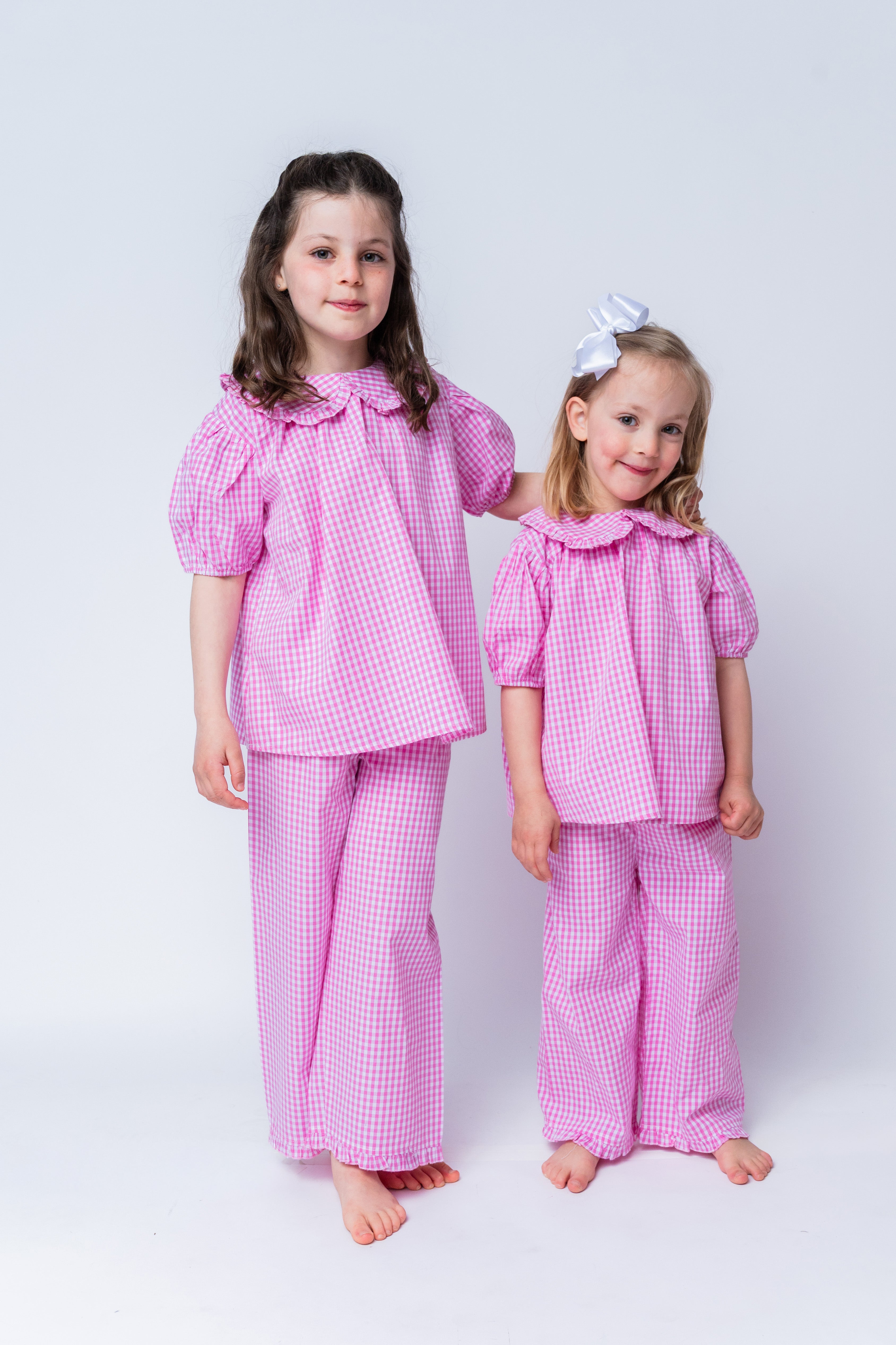 Pink Vichy Two-Piece Set