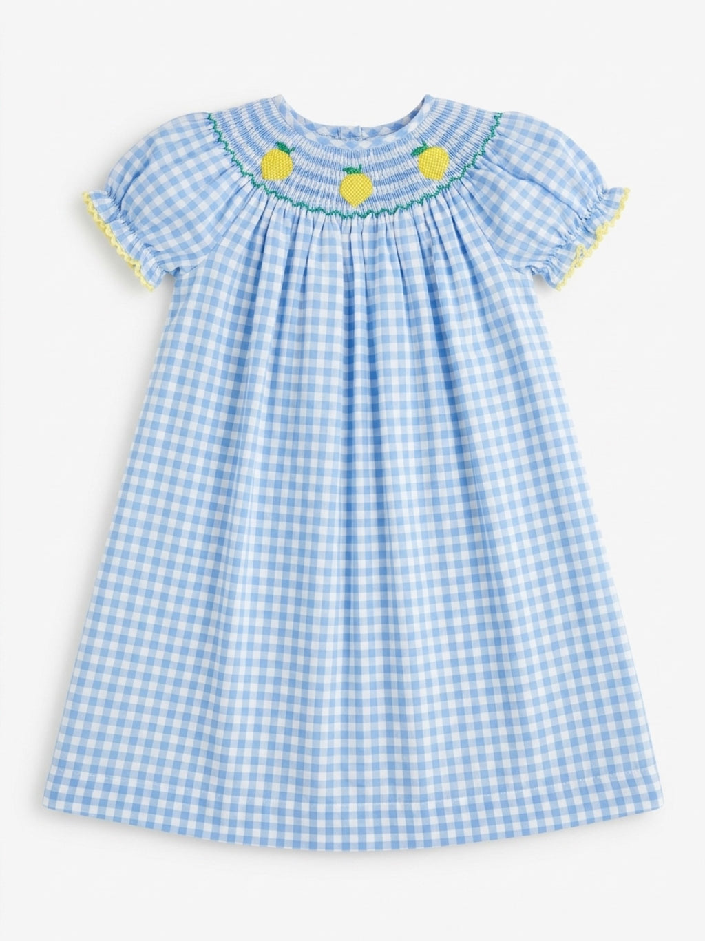 Sweet Lemon Gingham Dress